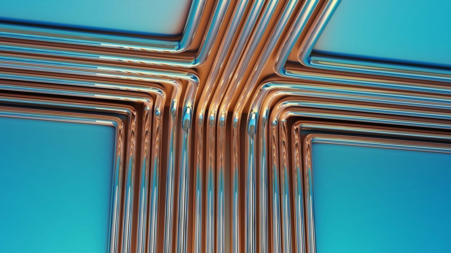 Insulated refrigerant line set routed along an exterior wall